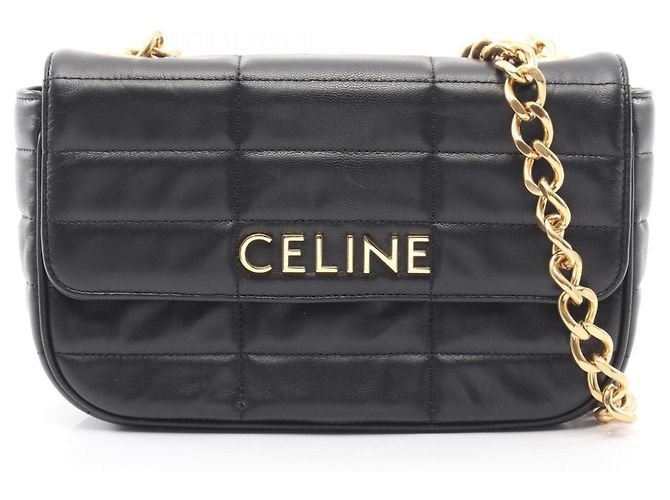 Céline Borsa a tracolla Celine Monochrome in pelle nera Nero
