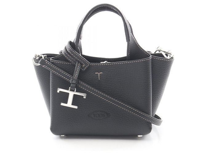 Bolsa de mão Tod's T-Timeless Micro Preto