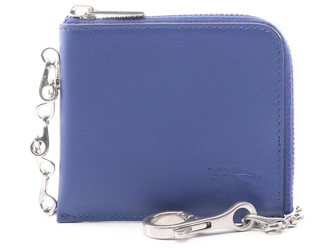 Monedero de piel Burberry en azul