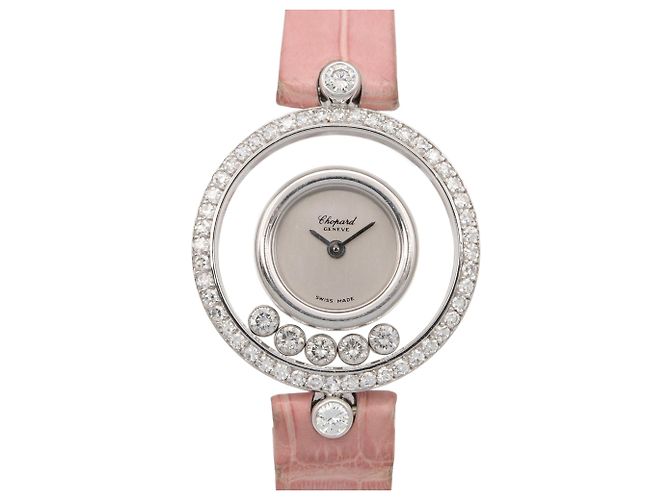 Reloj Chopard Happy Diamonds en oro blanco 18K