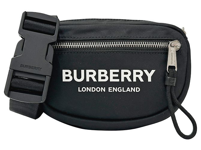 Borsa a mano Burberry in nylon nero