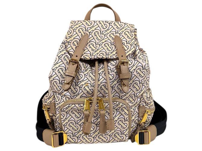Burberry TB Monogram Backpack Pink Beige