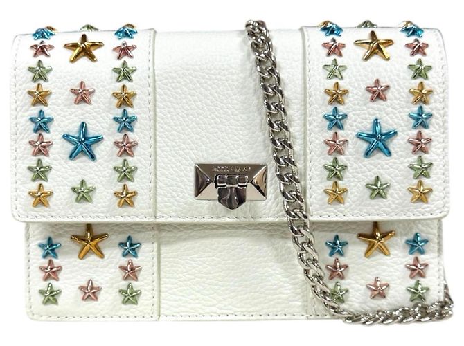Jimmy Choo Star Studded Schultertasche Weiß