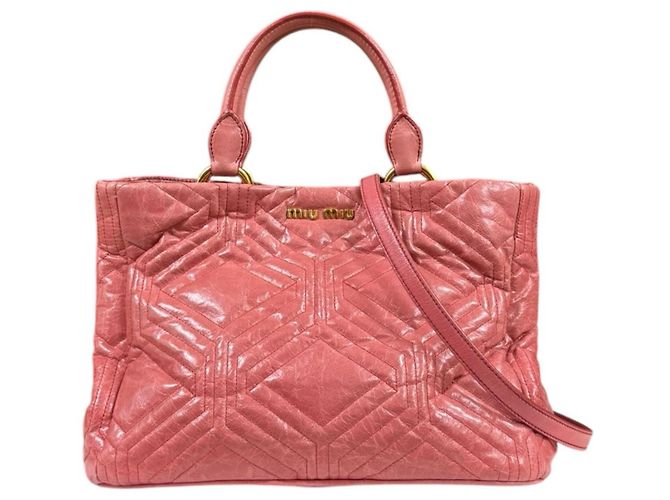 Borsa a tracolla Miu Miu in pelle rosa