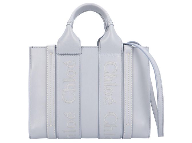 Woody Borsa a tracolla Chloé in pelle blu