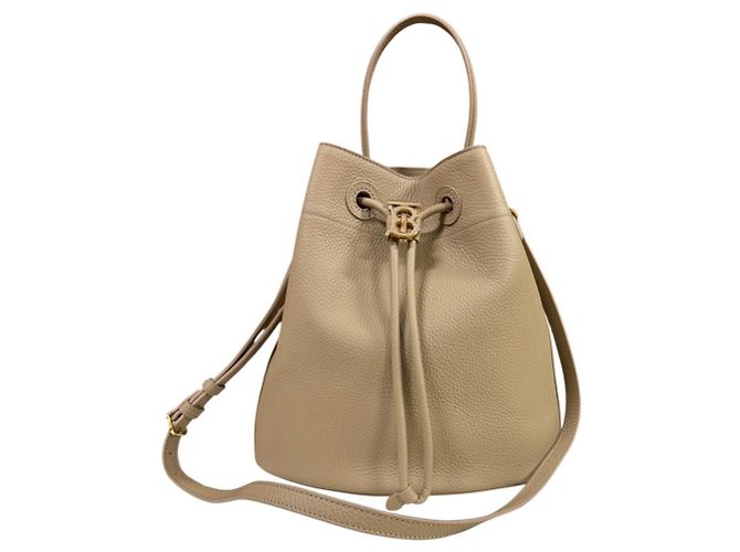 Borsa a Secchiello con Coulisse Burberry Beige