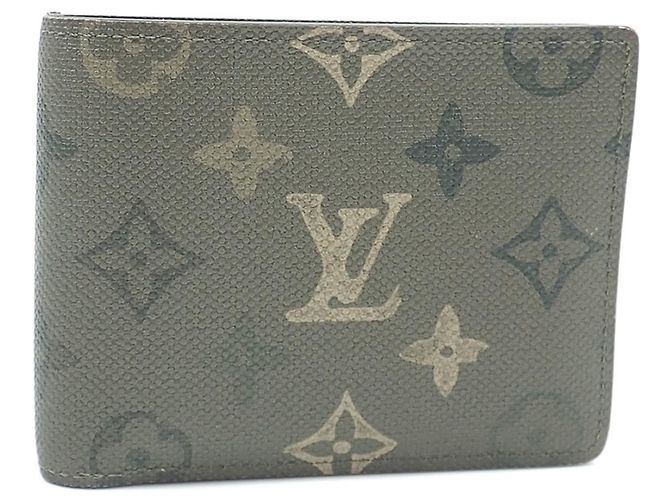 Cartera bi-fold Monogram Louis Vuitton Caqui