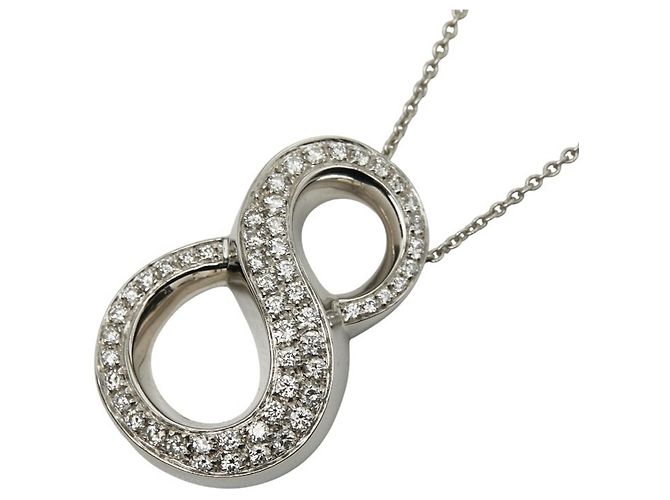 Autre Marque Colar com Pingente Franck Muller Silver White Gold Prata
