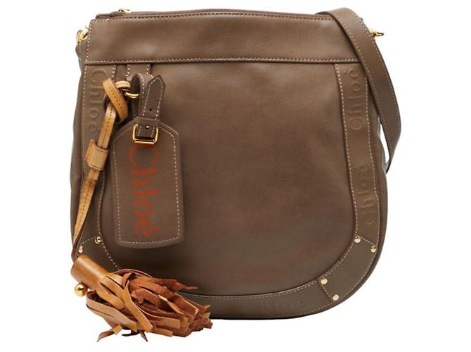Bolsa de ombro Chloé Eden Marrom