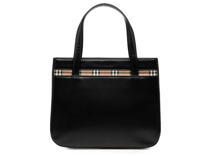 Borsa Burberry Nova Check Nero Multicolore