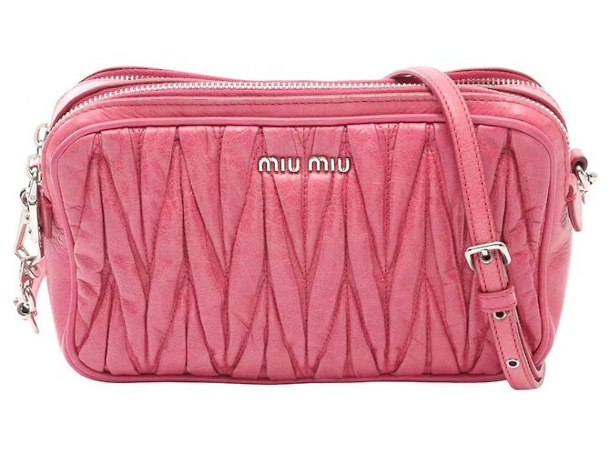 Borsa a tracolla Miu Miu Matelassé Rosa
