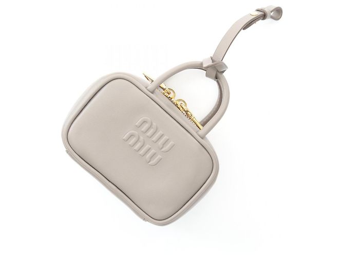 Acessório Mini Bag Charm Miu Miu Marrom
