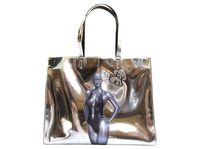 Stella Mc Cartney Saco Tote Prateado Stella McCartney x Hajime Sorayama Prata