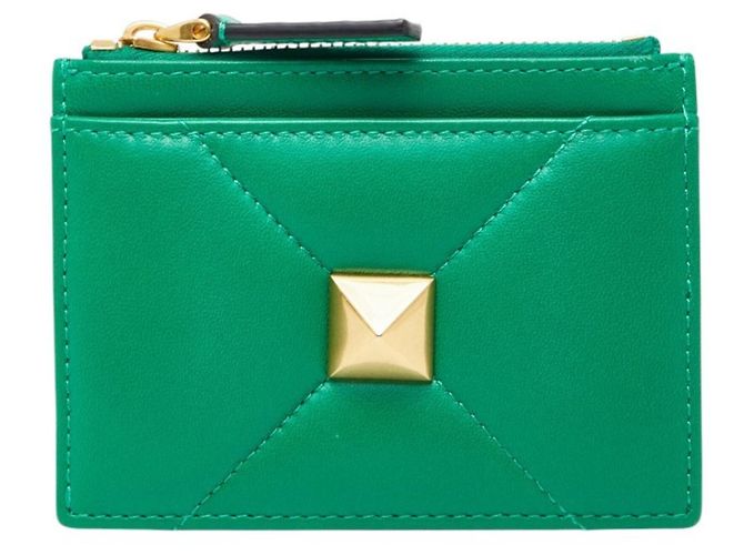 Monedero Valentino de piel verde
