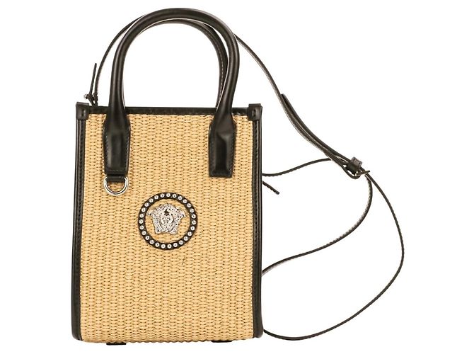 Versace Stud La Medusa 2-Way Tote Bag Schwarz