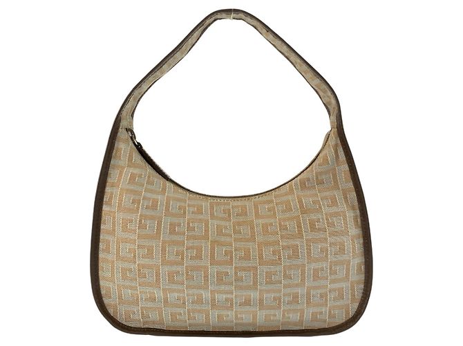 Givenchy Canvas Handbag Brown Beige