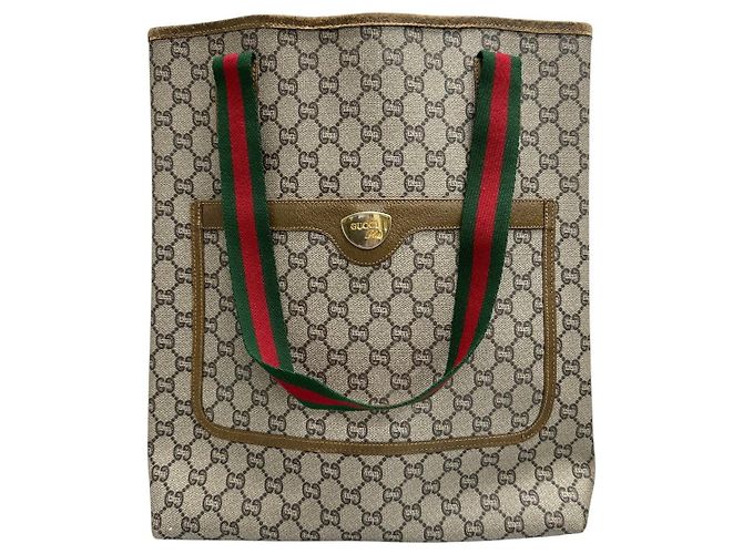 Borsa Tote Gucci GG Plus Marrone