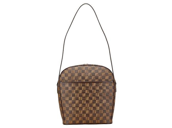 Bolsa de Ombro Louis Vuitton Damier Ipanema GM Marrom