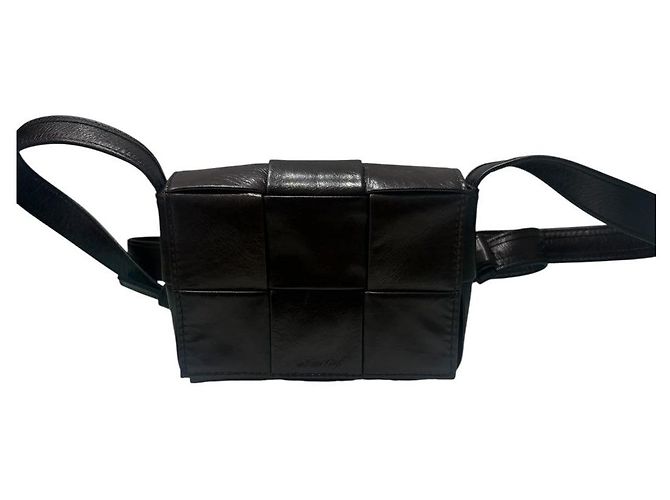 Borsa a tracolla Bottega Veneta Candy Cassette Nero