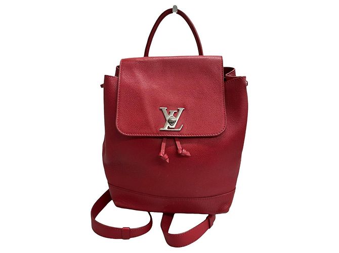 Louis Vuitton Lockme Backpack Red