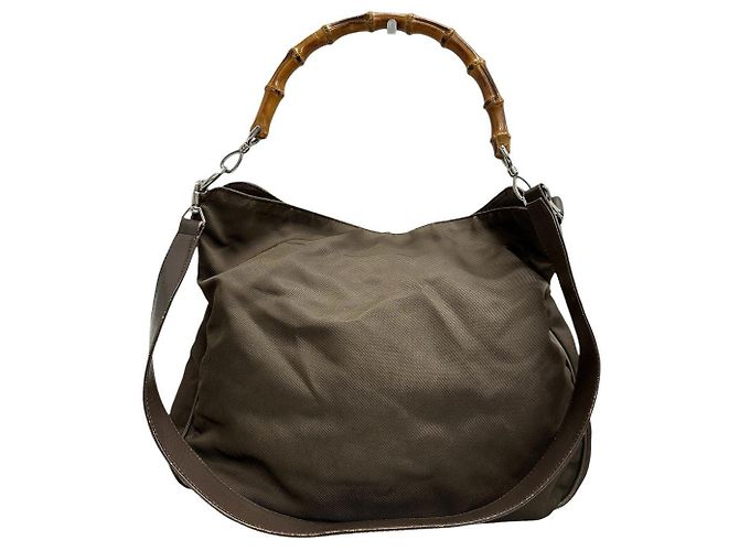 Borsa a tracolla Gucci Bamboo Verde