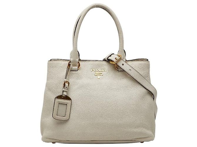 Bolsa de Ombro Prada 2WAY 1BA058 Branco