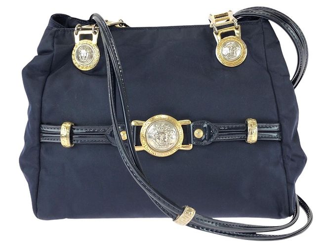 Borsa a tracolla Versace Medusa Blu