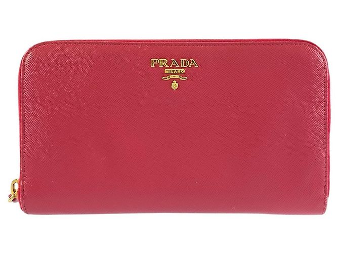 Portefeuille long Prada Saffiano Rose