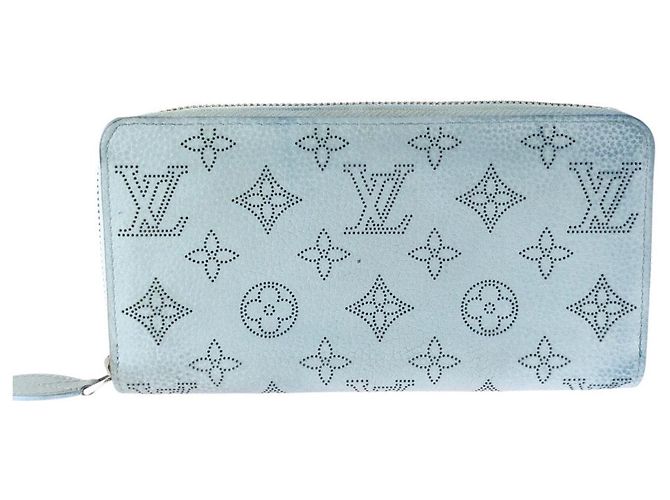 Cartera Zippy Louis Vuitton Monogram Mahina Azul