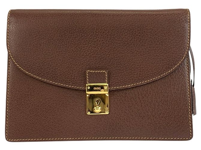 Pochette Gucci Marron