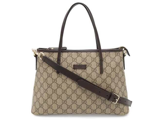 Borsa Tote Gucci GG Supreme Marrone Beige