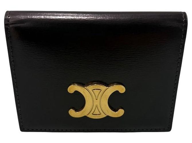 Céline Celine Triomphe Kartenetui Schwarz
