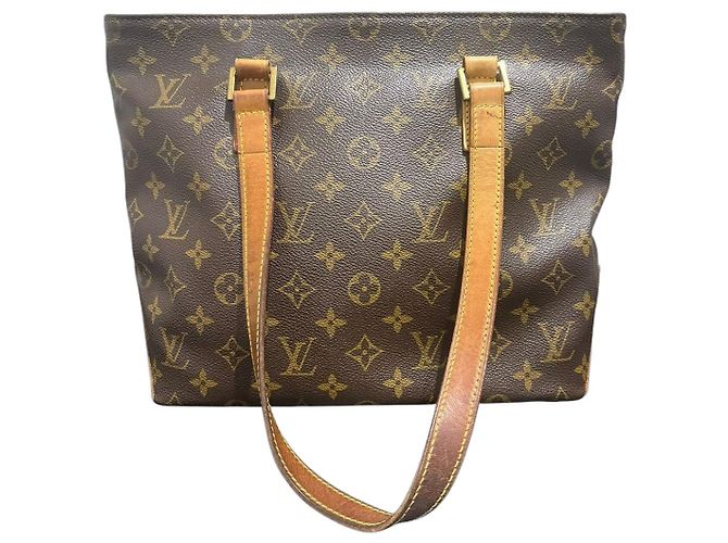 Saco Cabas Piano Monogram Louis Vuitton Marrom