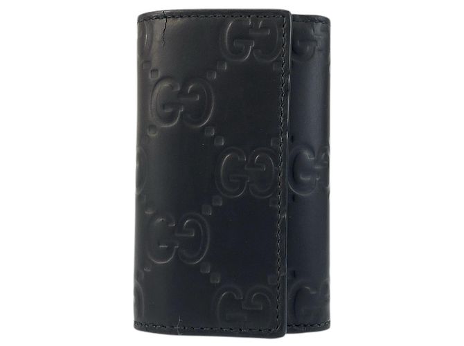 Gucci Rubber Effect Key Case Black