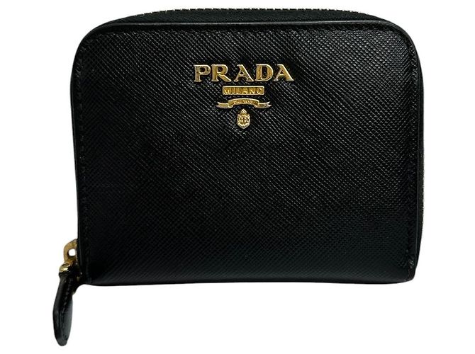 Monedero Prada Saffiano Negro