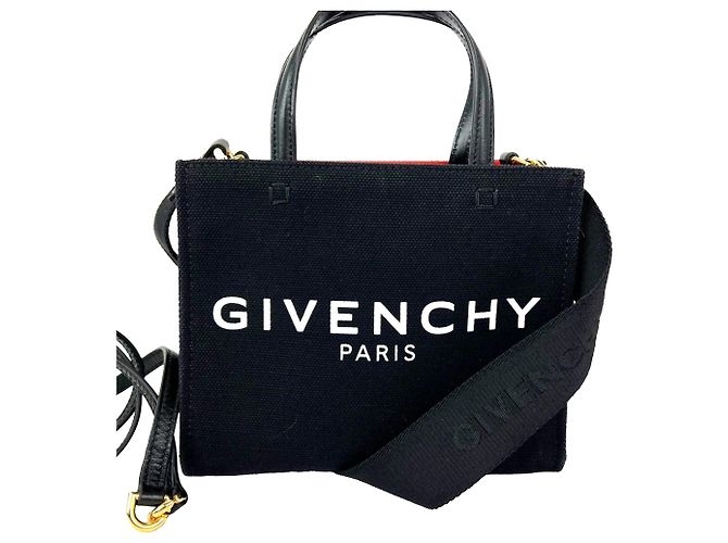 Sac cabas Givenchy Mini G Shopper en toile noire