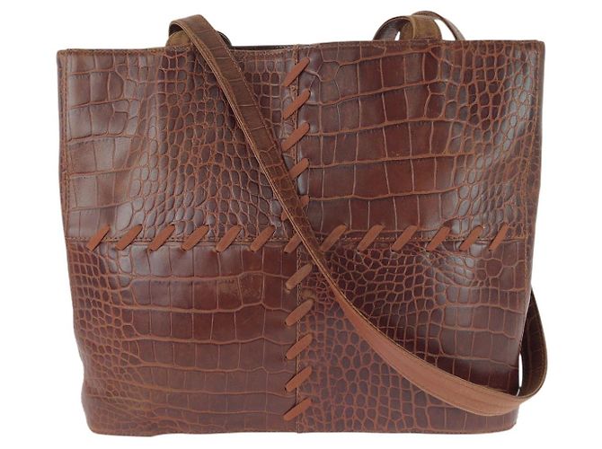 Autre Marque Borsa a tracolla Whipstitch Yves Saint Laurent Marrone