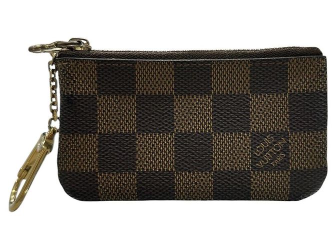 Louis Vuitton Damier Pochette Cle Coin Case Brown