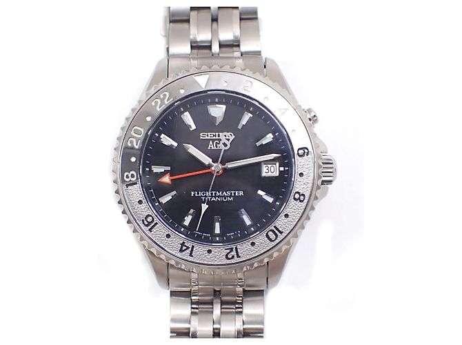 Relógio Seiko Flightmaster Men's Auto Quartz Titanium SBCW005