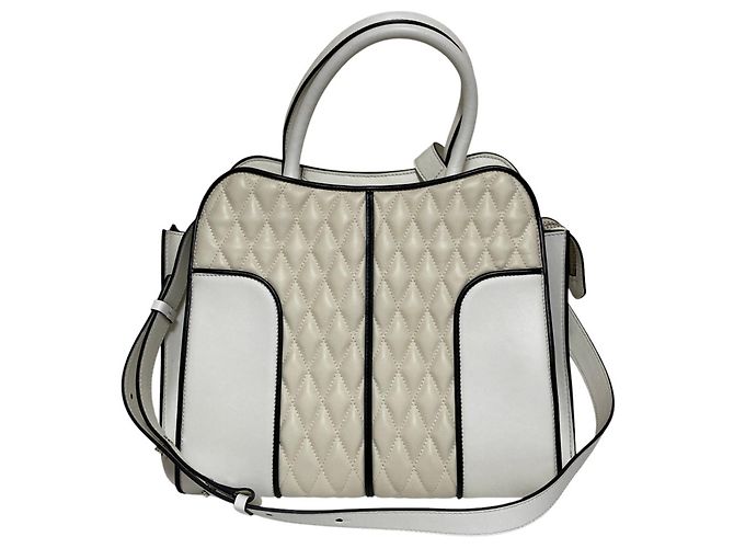 Bolsa de couro acolchoado Tod's Sera em Branco