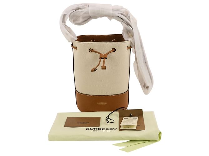 Borsa a secchiello Small Burberry da spalla Marrone