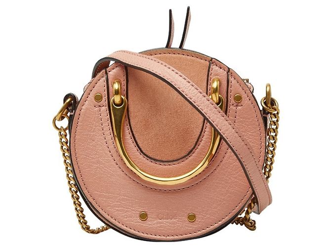 Bolsa de mão Chloé Pixie Bolsa de ombro com corrente Rosa