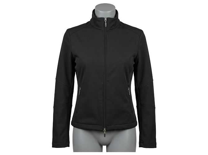 Twin Set Black Technical Fabric Sports Jacket