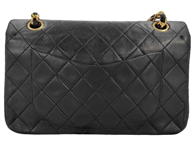 Chanel Shoulder Suede Patchwork Medium Nero