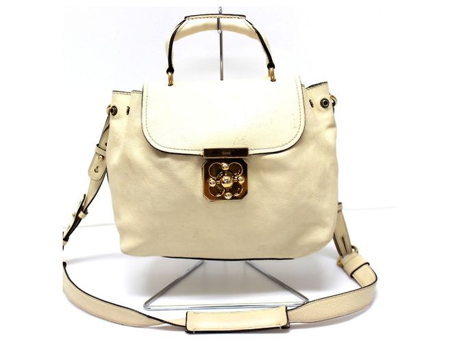 Sac à main 2-Way Chloé Elsie Beige