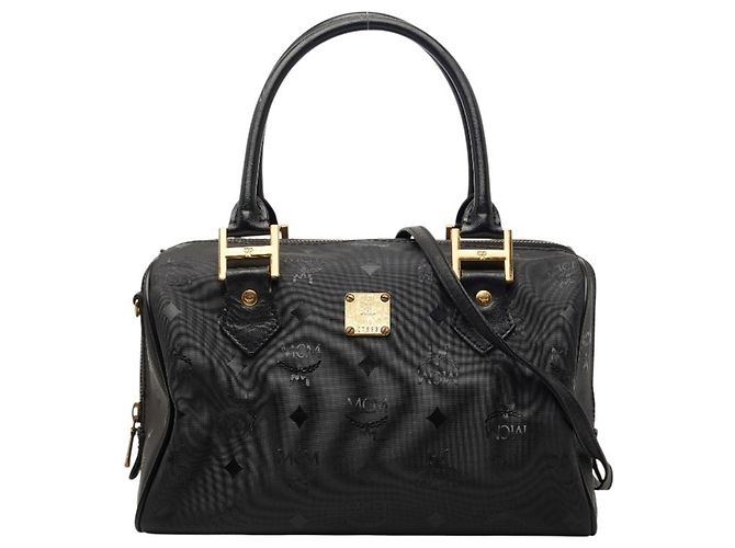 Bolsa de mão e bolsa de ombro MCM Visetos Preto