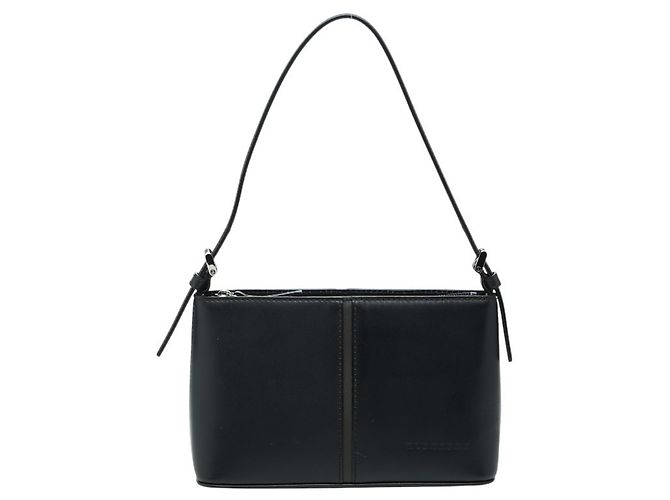 Borsa a tracolla singola Burberry Nova Check Nero