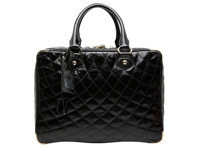 Bolsa de mão Boston acolchoada preta Bally Preto