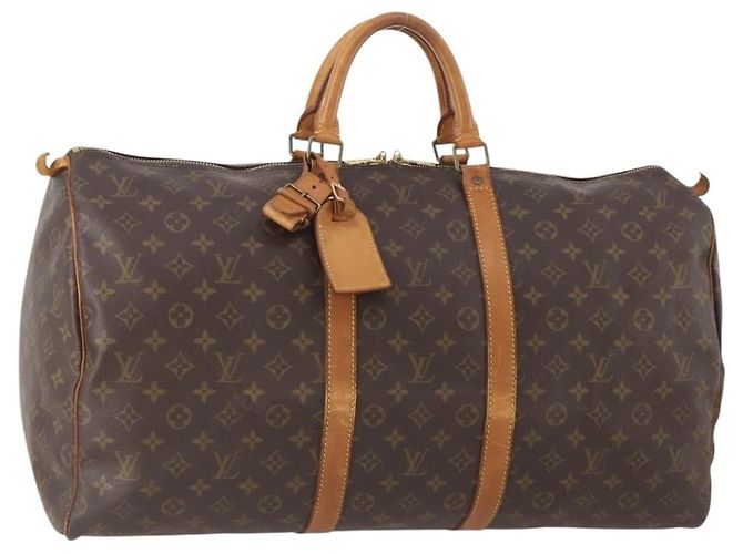 Louis Vuitton Keepall Bag Monogram Canvas 55 Brown