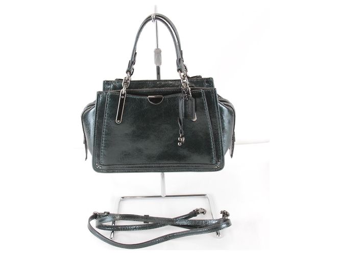 Borsa a tracolla 2-Way in pelle verde Coach